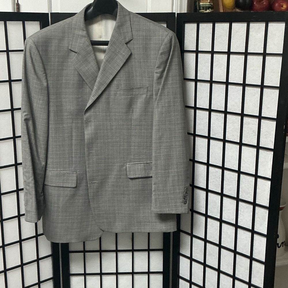 Stafford Light Gray Men's Blazer with Subtle Check
